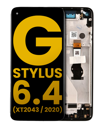 LCD Assembly With Frame Compatible For Motorola Moto G Stylus 6.4&quot; (XT2043/2020) (Refurbished) (Mystic Indigo)