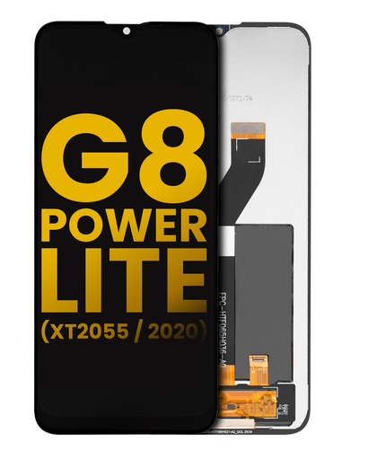 LCD Assembly Without Frame Compatible For Motorola Moto G8 Power Lite (XT2055/2020) (Refurbished) (Black)