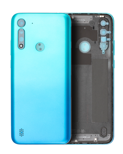 Back cover Glass Compatible For Motorola Moto G8 Power Lite (XT2055/2020) (Arctic Blue)