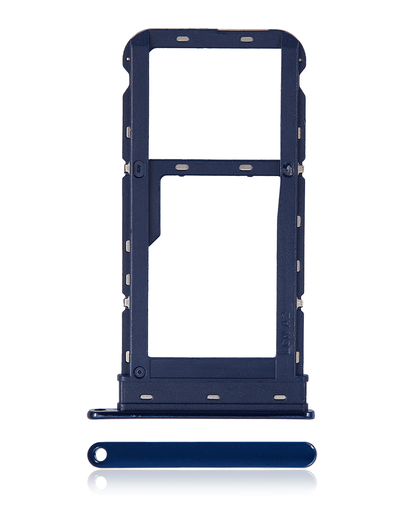 Single Sim Card Tray Compatible For Motorola Moto G8 (XT2045-1/2020) (Capri Blue)