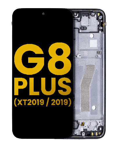 LCD Assembly With Frame Compatible For Motorola Moto G8 Plus (XT2019/2019) (Refurbished) (All Colors)