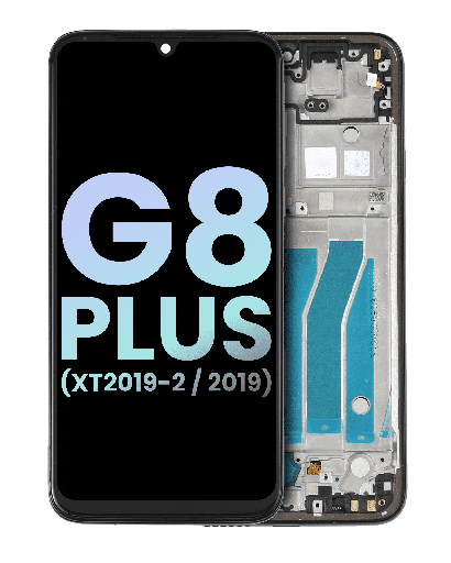 LCD Assembly With Frame Compatible For Motorola Moto G8 Plus (XT2019-2/2019) (Genuine OEM) (Dark Blue)