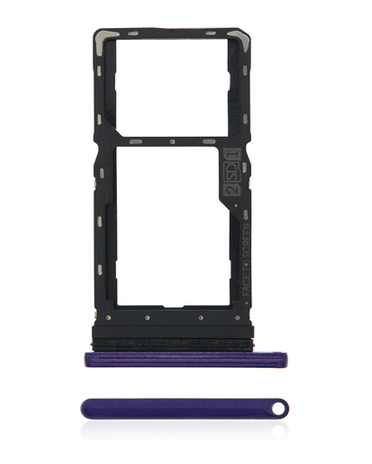 Dual Sim Card Tray Compatible For Motorola Moto G8 Play (XT2015/2019) (Purple)