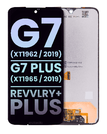 LCD Assembly Without Frame Compatible For Motorola Moto G7 (XT1962/2019)/G7 Plus (XT1965/2019)/T-Mobile Revvlry+ Plus (Genuine OEM) (All Colors)