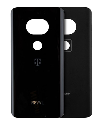 Back cover Glass Compatible For Motorola Moto G7 Plus Revvl (XT1965-T/2019) (Genuine OEM) (Black)