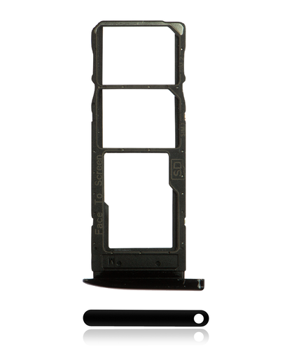 Dual Sim Card Tray Compatible For Motorola Moto G7 (XT1962/2019)/G7 Plus (XT1965-2/2019) (Black)