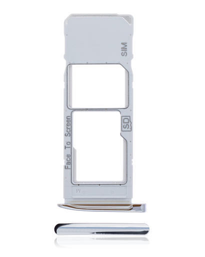 Single Sim Card Tray Compatible For Motorola Moto G7 (XT1962/2019)/G7 Plus (XT1965-2/2019) (Silver)