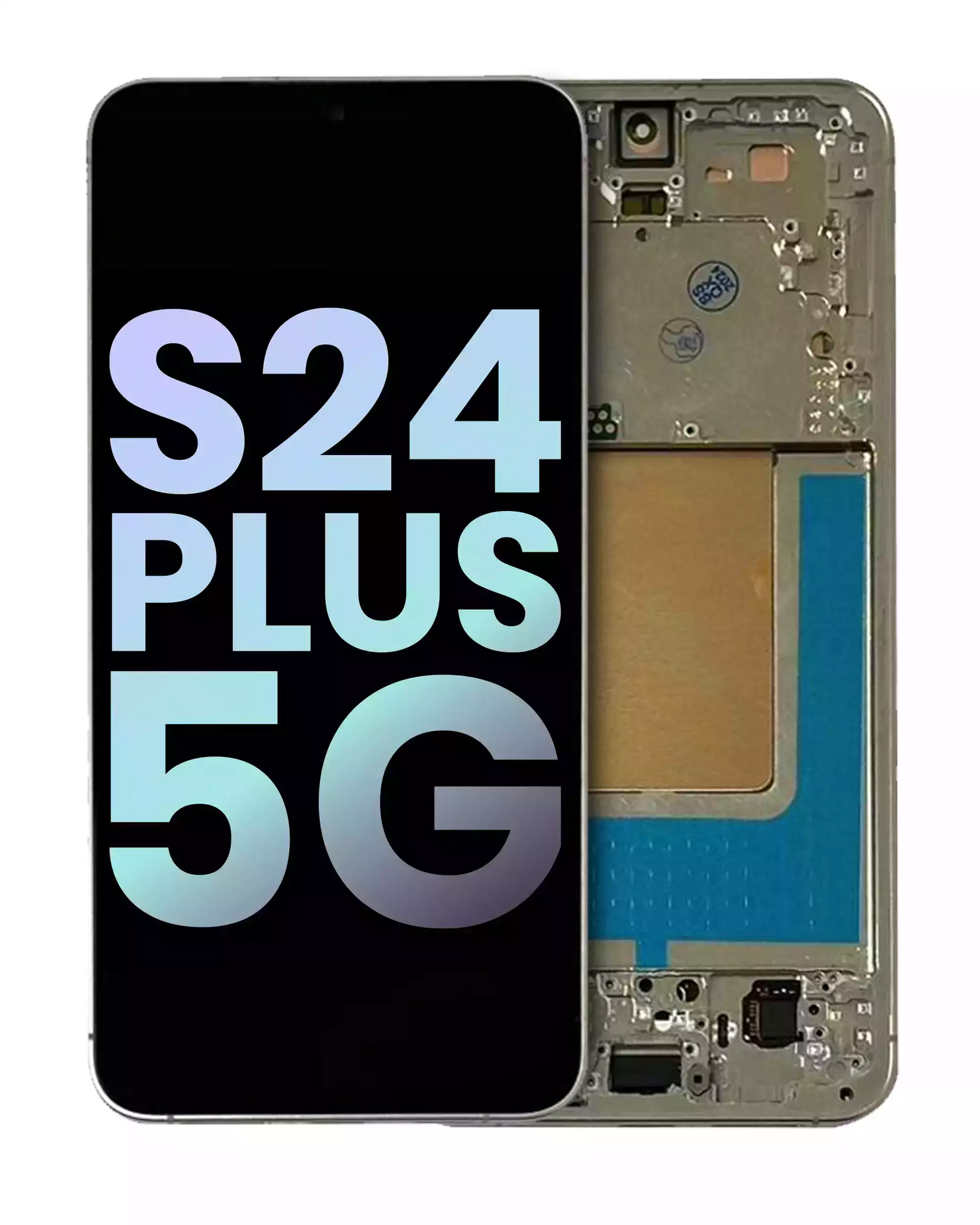 OLED Assembly With Frame Compatible For Samsung Galaxy S24 Plus 5G (US &amp; International Version) (Service Pack) (Amber Yellow)