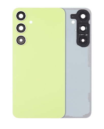 Back Cover Glass With Camera Lens Compatible For Samsung Galaxy S24 Plus 5G (No Logo) (Aftermarket Plus) (Jade Green)