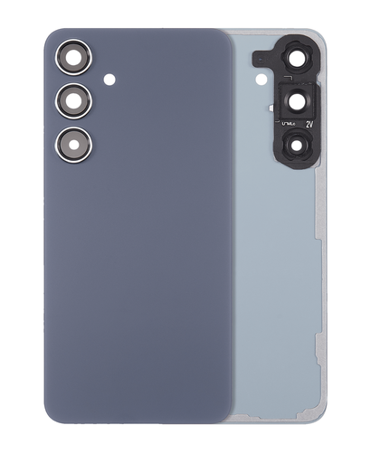 Back Cover Glass With Camera Lens Compatible For Samsung Galaxy S24 Plus 5G (No Logo) (Aftermarket Plus) (Cobalt Violet)