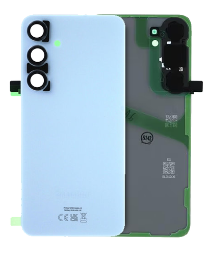 Back Cover Glass With Camera Lens Compatible For Samsung Galaxy S24 Plus (Service Pack) (Sapphire Blue)
