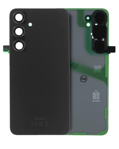 Back Cover Glass With Camera Lens Compatible For Samsung Galaxy S24 Plus (Service Pack) (Onyx Black)