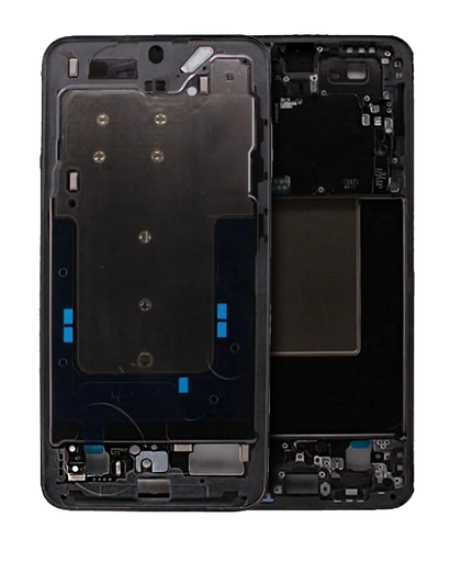 Mid-Frame Housing Compatible For Samsung Galaxy S24 Plus 5G (International version) (Service Pack) (Marble Gray)