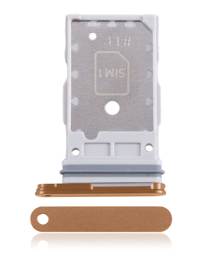 Single Sim Card Tray Compatible For Samsung Galaxy S24 5G / S24 Plus 5G (Sandstone Orange)