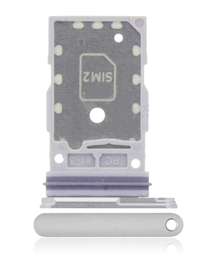 Dual Sim Card Tray Compatible For Samsung Galaxy S24 5G / S24 Plus 5G (Marble Gray)