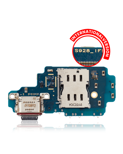 Charging Port Board With Sim Card Reader Compatible For Samsung Galaxy S24 Ultra 5G (S928B) (International Version)