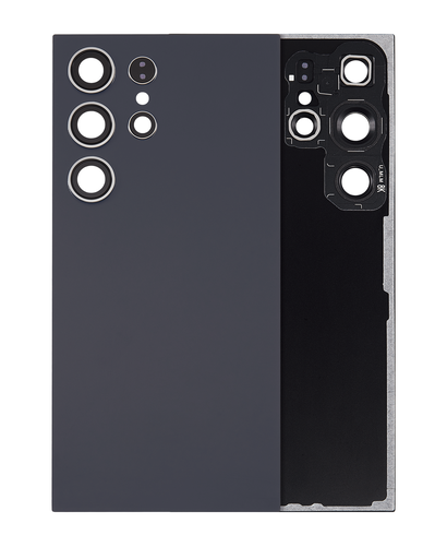 Back Cover Glass With Camera Lens Compatible For Samsung Galaxy S24 Ultra 5G (No Logo) (Aftermarket Plus) (Titanium Violet)