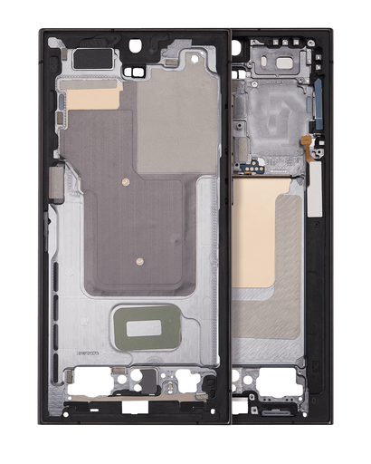 Mid-Frame Housing Compatible For Samsung Galaxy S24 Ultra 5G (US &amp; International Version) (Titanium Black)