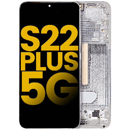 OLED Assembly With Frame Compatible For Samsung Galaxy S22 Plus 5G (Refurbished) (White)
