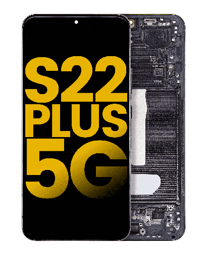 OLED Assembly With Frame Compatible For Samsung Galaxy S22 Plus 5G (Refurbished) (Phantom Black)