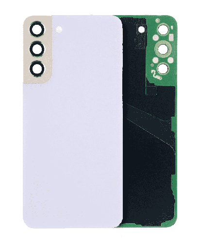 Back Cover Glass With Camera Lens Compatible For Samsung Galaxy S22 Plus 5G (No Logo) (Aftermarket Plus) (Violet)
