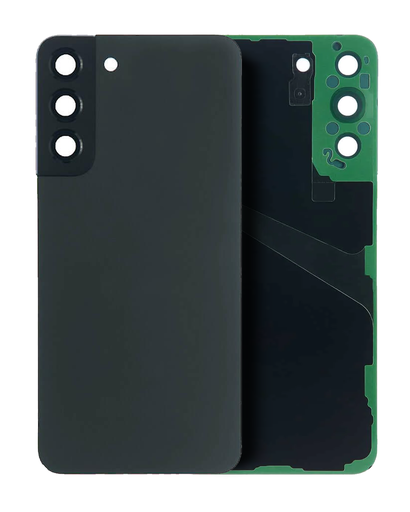 Back Cover Glass With Camera Lens Compatible Samsung Galaxy S22 Plus (Service Pack) (Phantom Black)