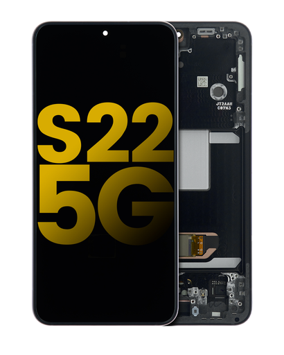 OLED Assembly With Frame Compatible For Samsung Galaxy S22 5G (Refurbished) (Phantom Black)