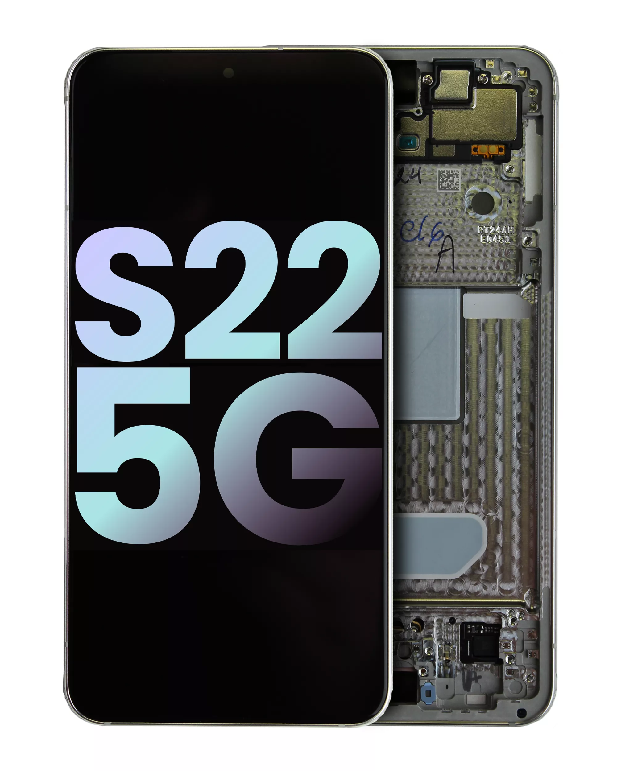 OLED Assembly With Frame Compatible For Samsung Galaxy S22 5G (Service Pack) (White)
