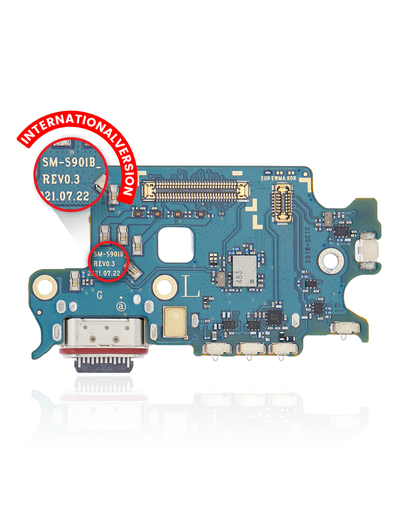 Charging Port Board With Sim Card Reader Compatible For Samsung Galaxy S22 5G (S901B) (International Version)