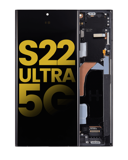 OLED Assembly With Frame Compatible For Samsung Galaxy S22 Ultra 5G (Refurbished) (Graphite)