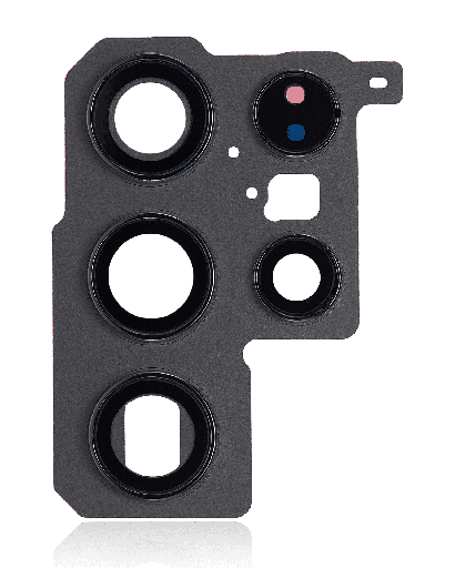 Back Camera Lens With Bezel Ring Compatible For Samsung Galaxy S22 Ultra (Phantom Black)