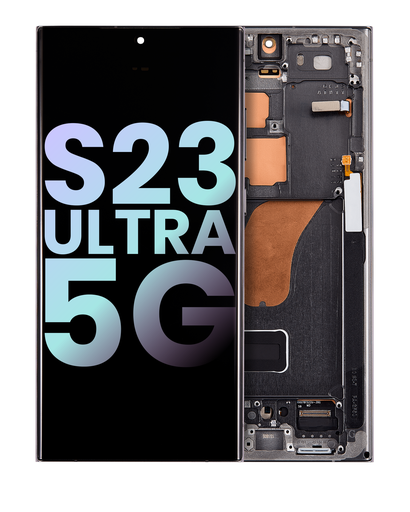OLED Assembly With Frame Compatible For Samsung Galaxy S23 Ultra 5G (US &amp; International) (Service Pack) (Green)