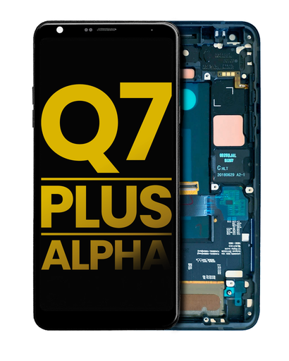 LCD Assembly With Frame Compatible For LG Q7 / Q7 Plus / Q7 Alpha (Refurbished) (Moroccan Blue)