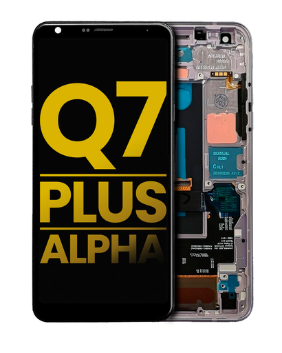 LCD Assembly With Frame Compatible For LG Q7 / Q7 Plus / Q7 Alpha (Refurbished) (Silver)