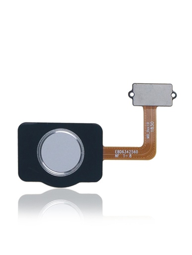 Fingerprint Reader With Flex Cable Compatible For LG Q7 Alpha / Q7 Plus (Silver)