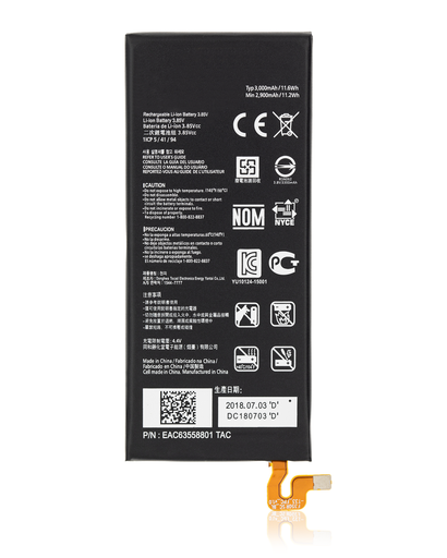 Replacement Battery Compatible For LG Q60 / Q6 / Q6 Plus (BL-T33)