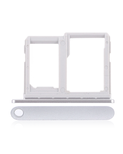 Sim Card + SD Card Tray Compatible For LG Q6 (M700) (Silver)