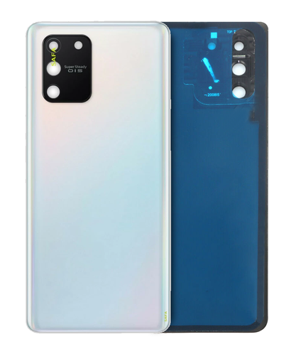 Back Cover Glass With Camera Lens Compatible For Samsung Galaxy S10 Lite (Service Pack) (Prism White)