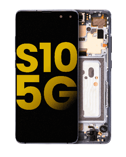 OLED Assembly With Frame Compatible For Samsung Galaxy S10 5G (Refurbished) (Majestic Black)
