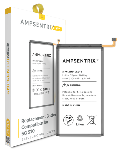 Replacement Battery Compatible For Samsung Galaxy S10 5G (AmpSentrix Pro)