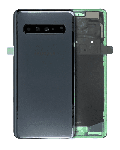 Back cover Glass With Camera Lens Compatible For Samsung Galaxy S10 5G (Service Pack) (Prism Black)