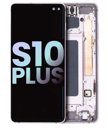 OLED Assembly With Frame Compatible For Samsung Galaxy S10 Plus (Service Pack) (Ceramic White)