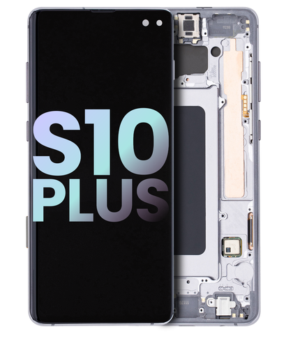 OLED Assembly With Frame Compatible For Samsung Galaxy S10 Plus (Service Pack) (Prism / Ceramic Black)