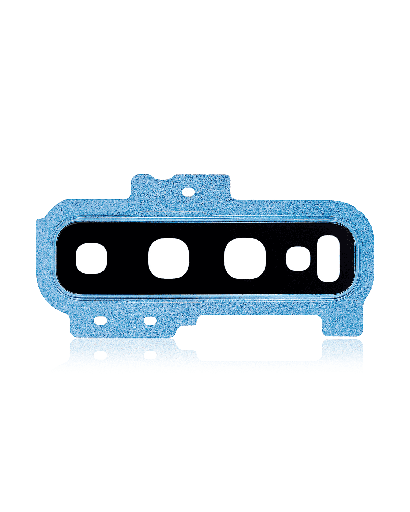 Back Camera Lens With Cover Bezel Ring Compatible For Samsung Galaxy S10 Plus (Prism Blue)