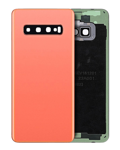 Back cover Glass With Camera Lens Compatible For Samsung Galaxy S10 (Service Pack) (Flamingo Pink)