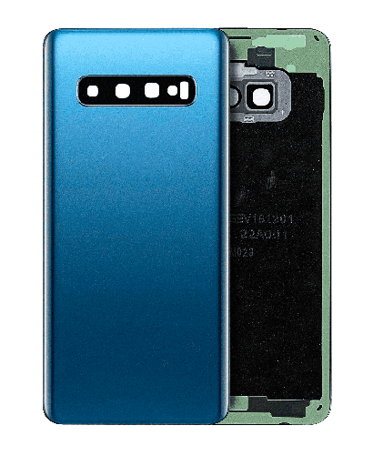 Back cover Glass With Camera Lens Compatible For Samsung Galaxy S10 (Service Pack) (Prism Blue)