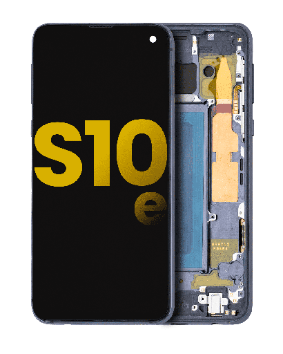 OLED Assembly With Frame Compatible For Samsung Galaxy S10E (Refurbished) (Prism Black)