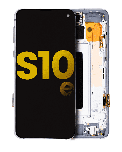OLED Assembly With Frame Compatible For Samsung Galaxy S10E (Refurbished) (Prism White)