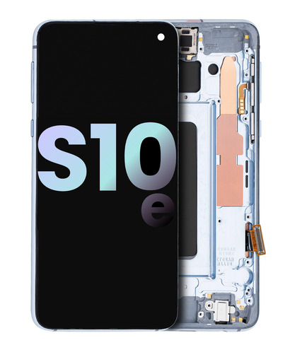 OLED Assembly With Frame Compatible For Samsung Galaxy S10E (Service Pack) (Prism Blue)