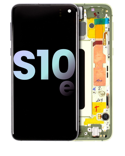 OLED Assembly With Frame Compatible For Samsung Galaxy S10E (Service Pack) (Canary Yellow)